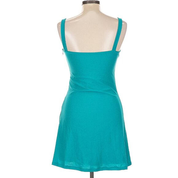 Oceanus Callie Luxury Embellished Party Dress in Aquamarine Large - Picture 3 of 4